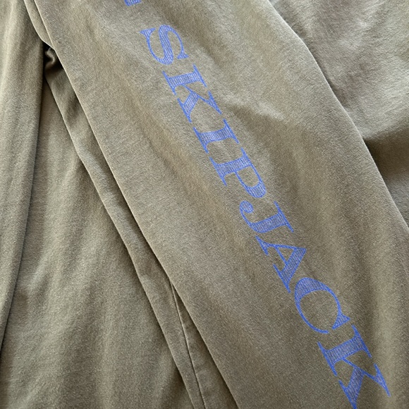 Southern Tide SKIPJACK Logo Olive Green Long Sleeve Tee XL - Picture 9 of 9
